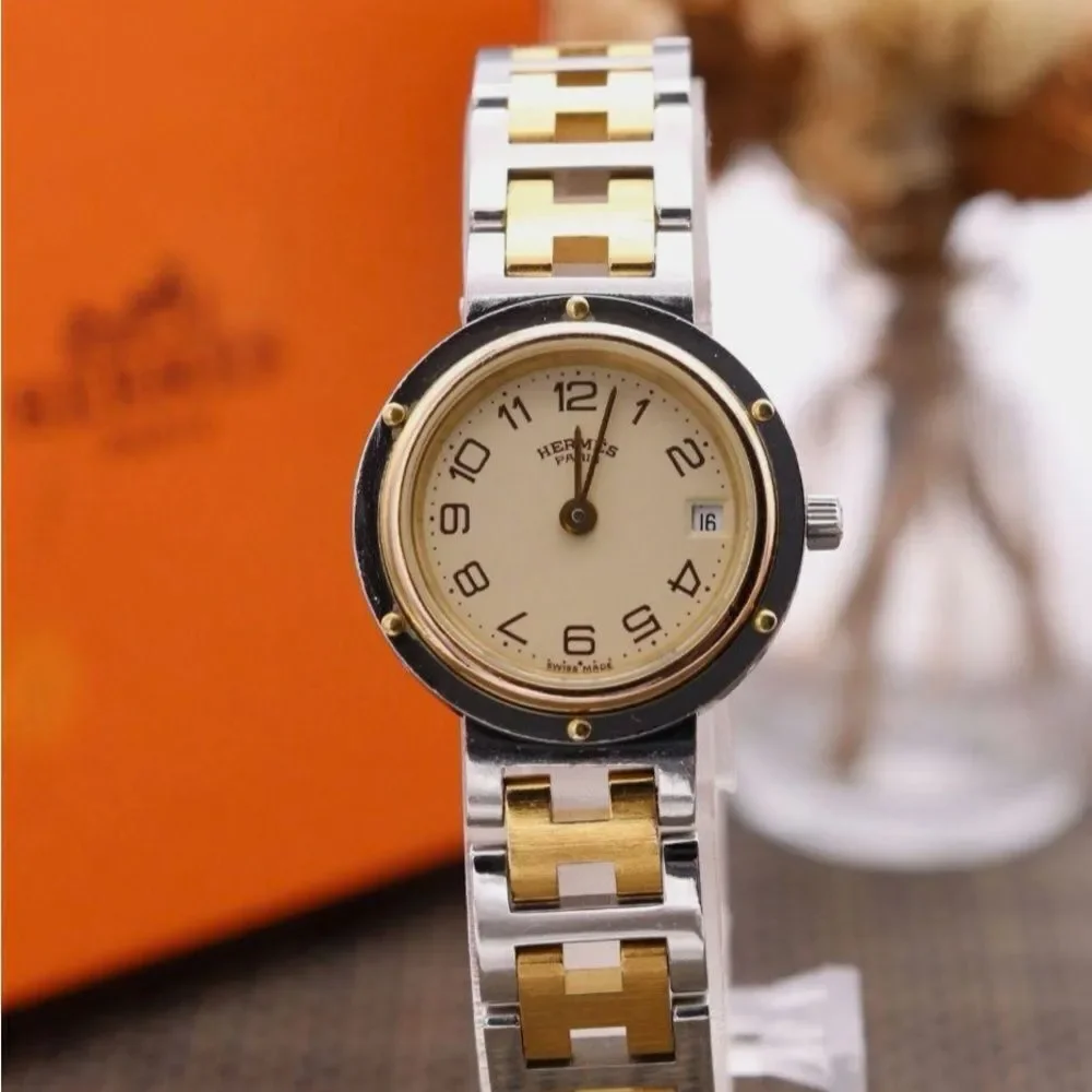 Hermes Silver and Gold Women's Watch